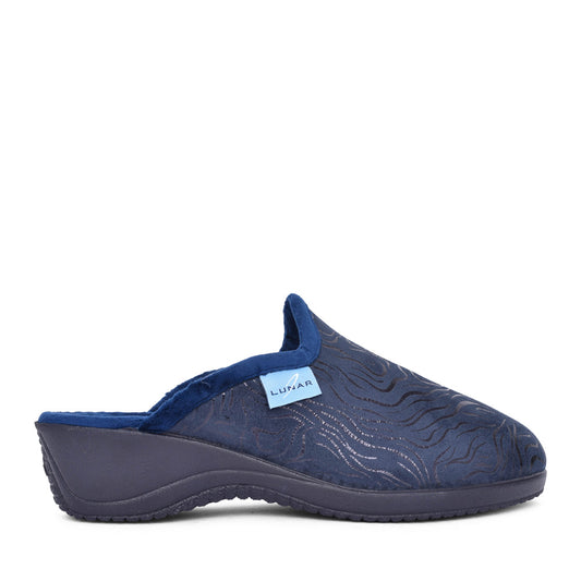Ladies Darlene Kla207 Mule Slipper In Navy