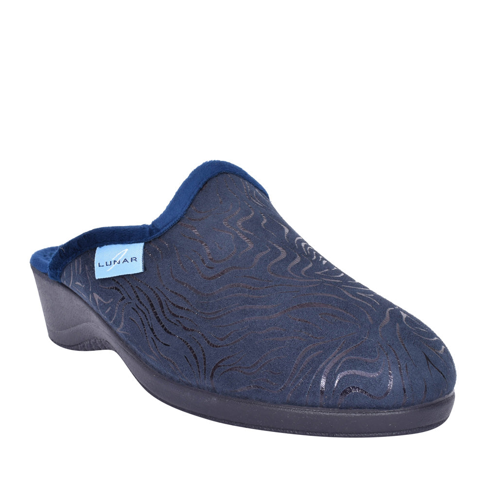 Ladies Darlene Kla207 Mule Slipper In Navy