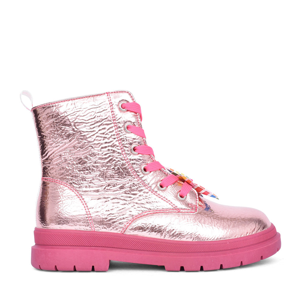 Girls 231955 Laced Ankle Boot In Rose