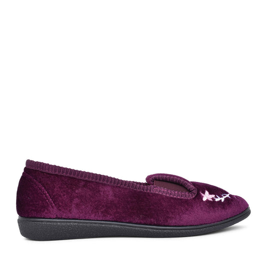 Ladies Dorothy Full Slipper In Heather