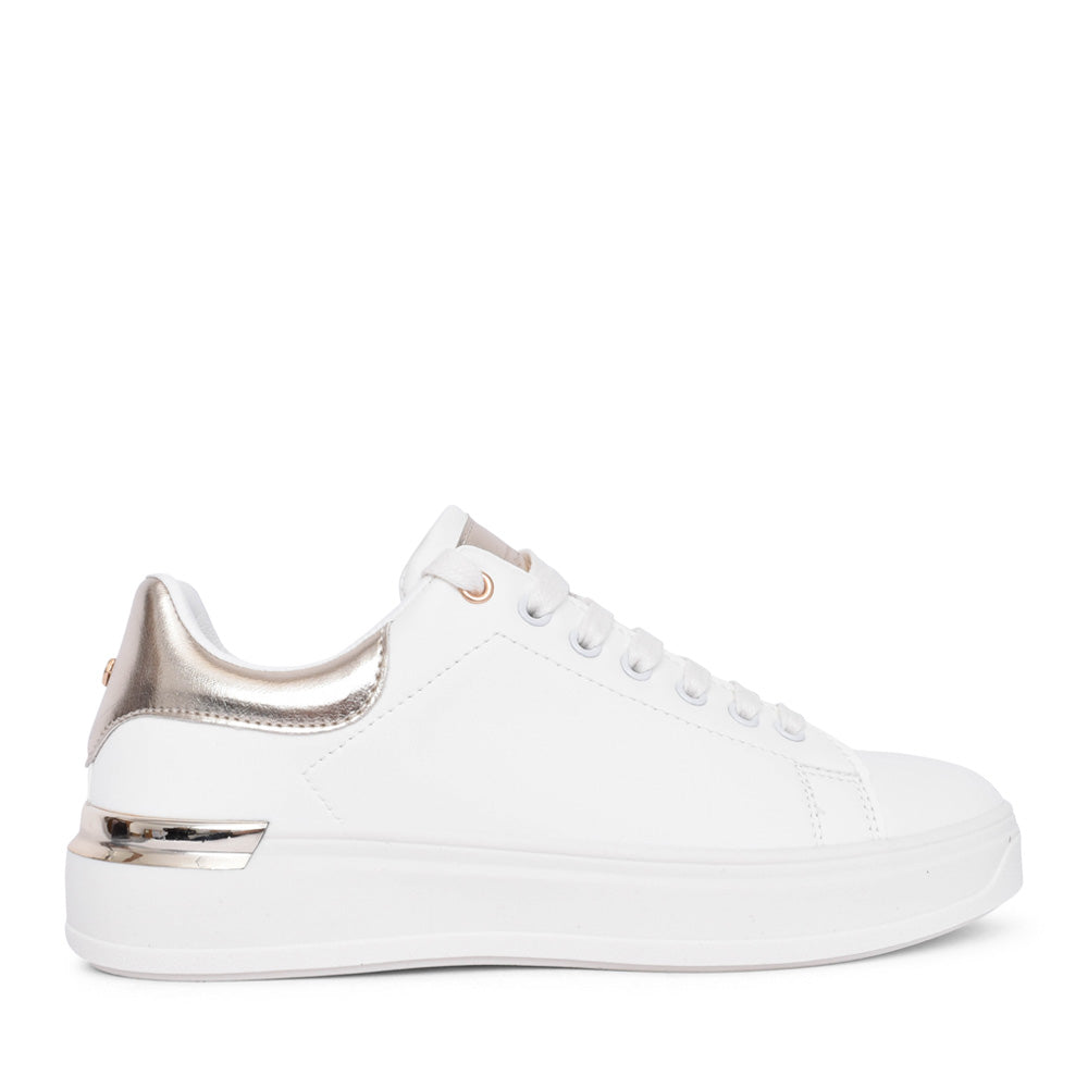 Ladies Franco Laced Trainer In White
