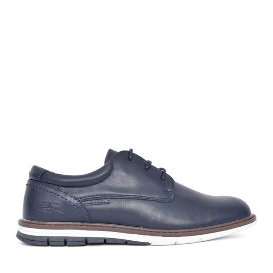 Boys Greaves Laced Shoe In Navy