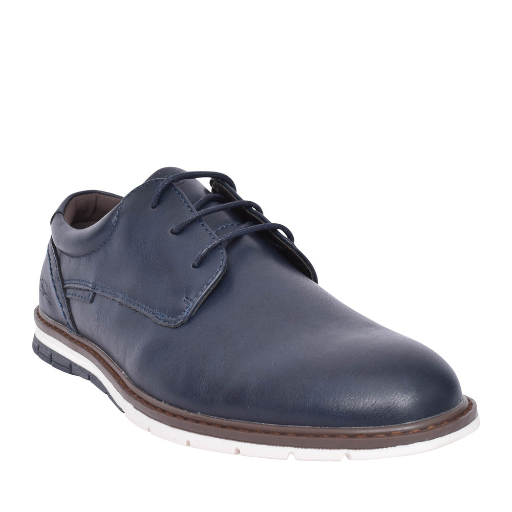 Boys Greaves Laced Shoe In Navy