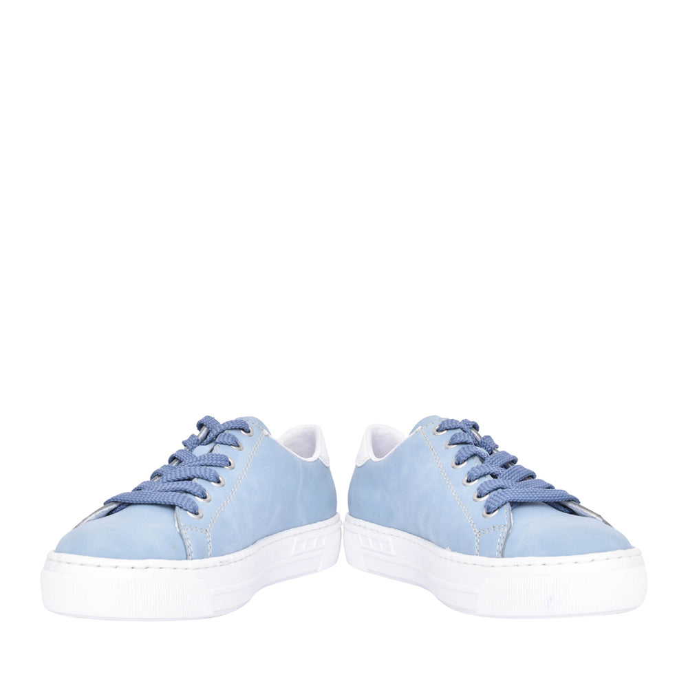 Ladies L8802 Laced Trainer In Blue