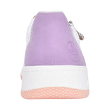 Ladies M5520 Laced Trainer In White Multi