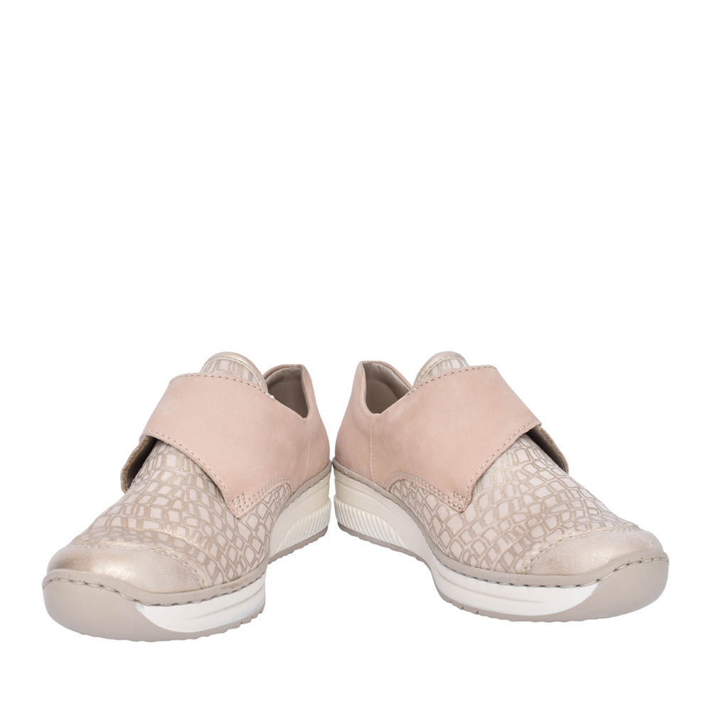 Ladies 487c0 Velcro Shoe In Beige