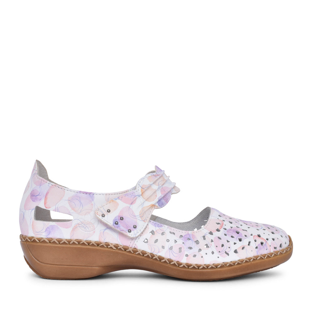 Ladies 41399 Velcro Shoe In Multi-colour