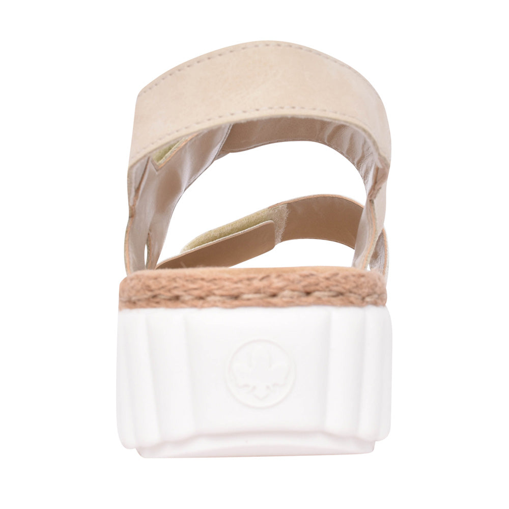 Ladies 69260 Velcro Sandal In Beige