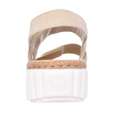 Ladies 69260 Velcro Sandal In Beige