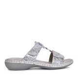 Ladies 659x6 Velcro Mule In Metallic