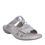 Ladies 659x6 Velcro Mule In Metallic