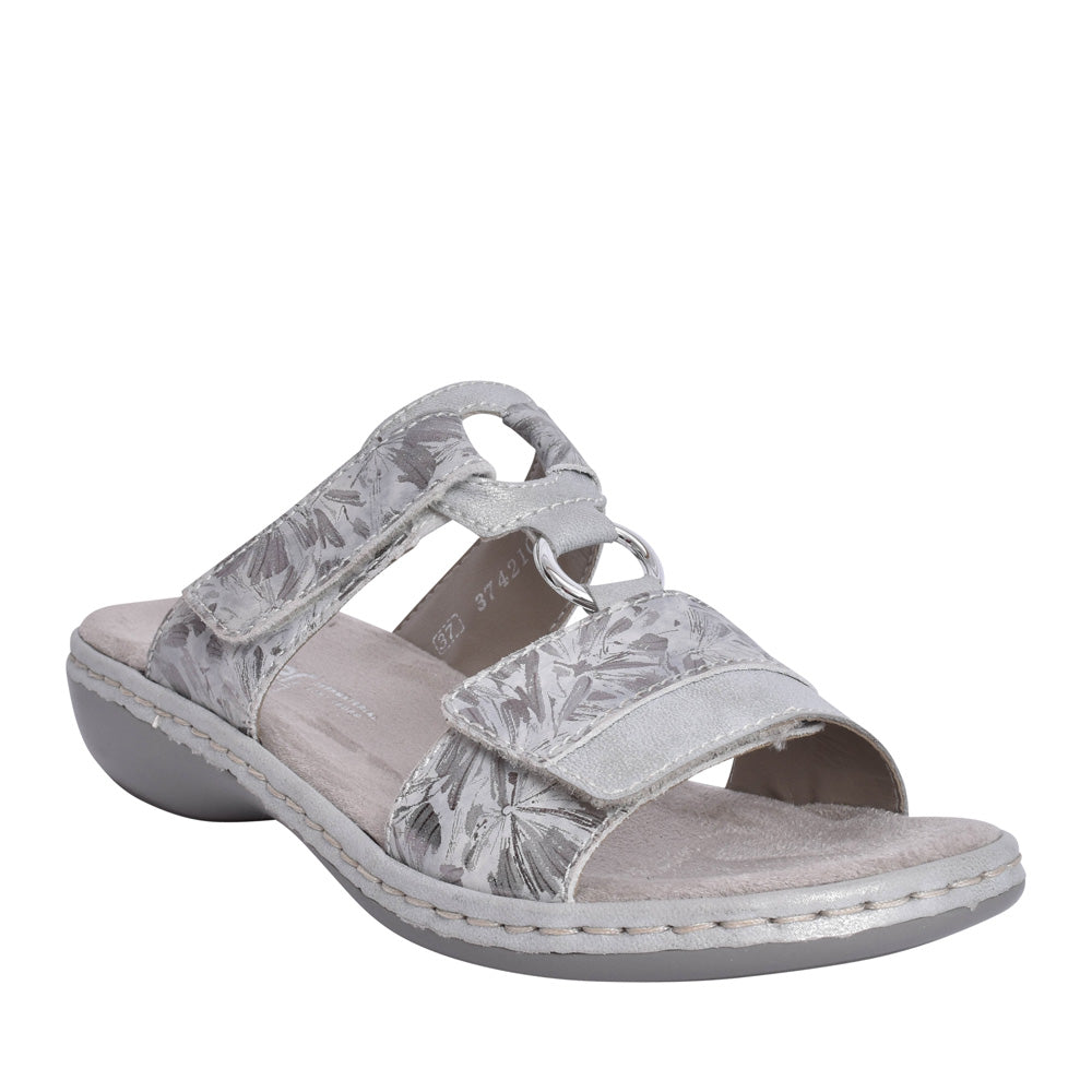 Ladies 659x6 Velcro Mule In Metallic