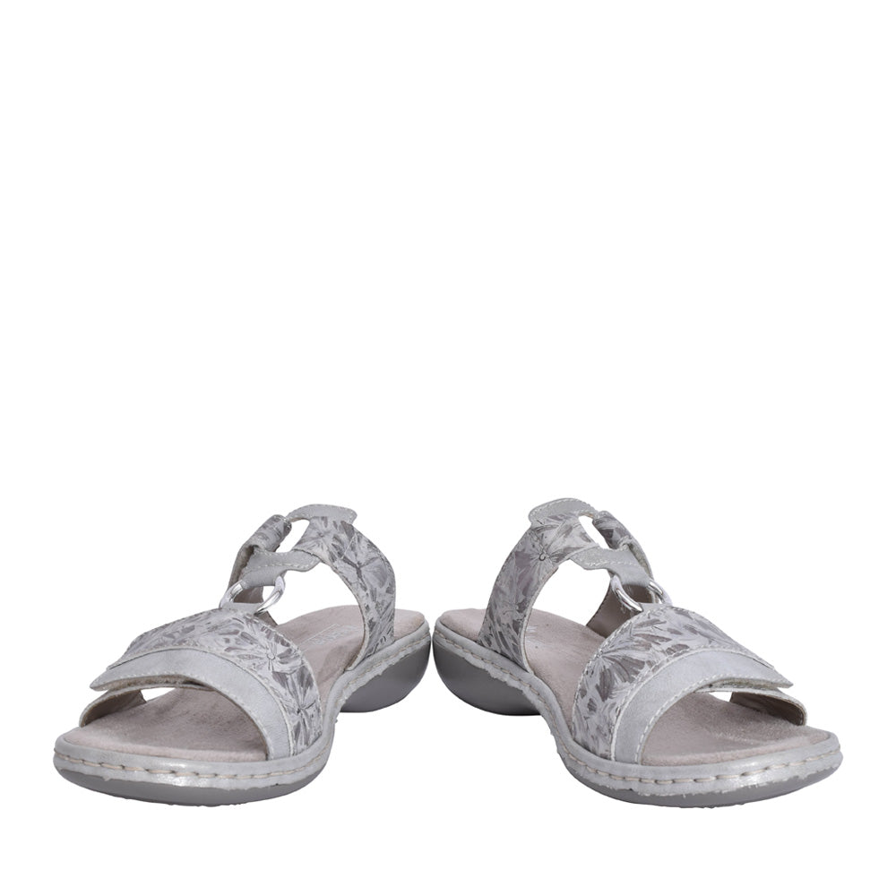 Ladies 659x6 Velcro Mule In Metallic