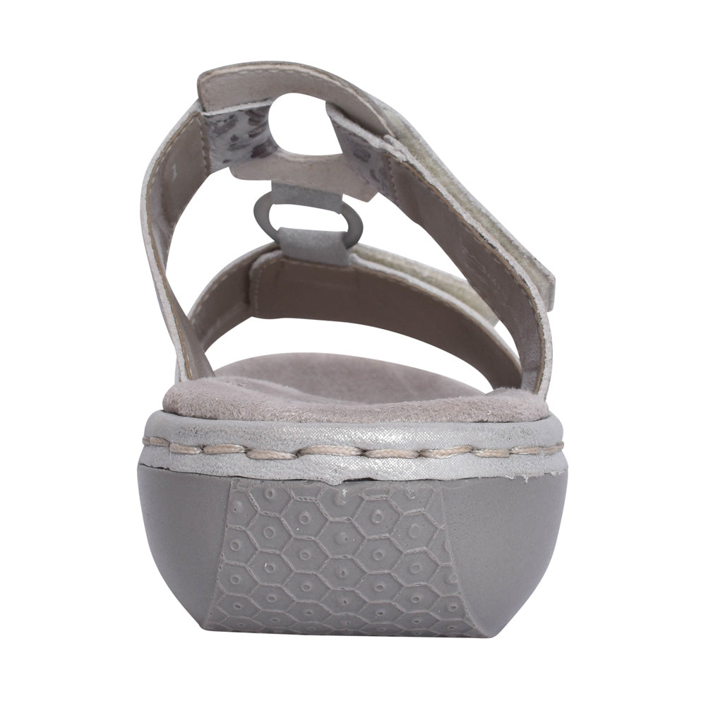 Ladies 659x6 Velcro Mule In Metallic