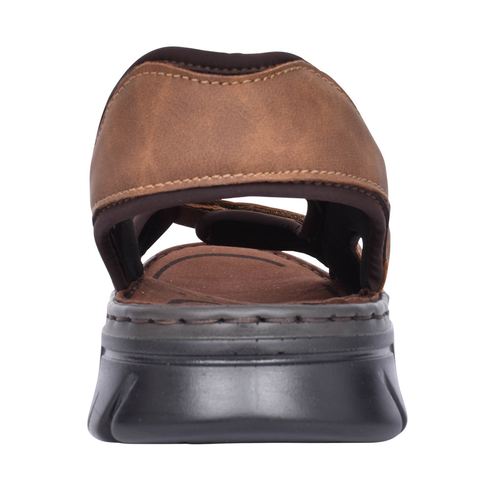Mens 26761 Velcro Sandal In Brown