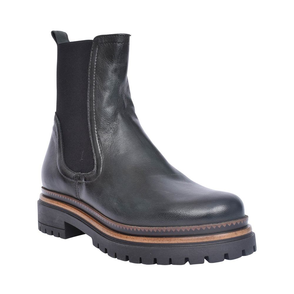 Ladies T60204 Ankle Boot In Green