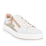 Ladies D1c01 Laced Trainer In Off White
