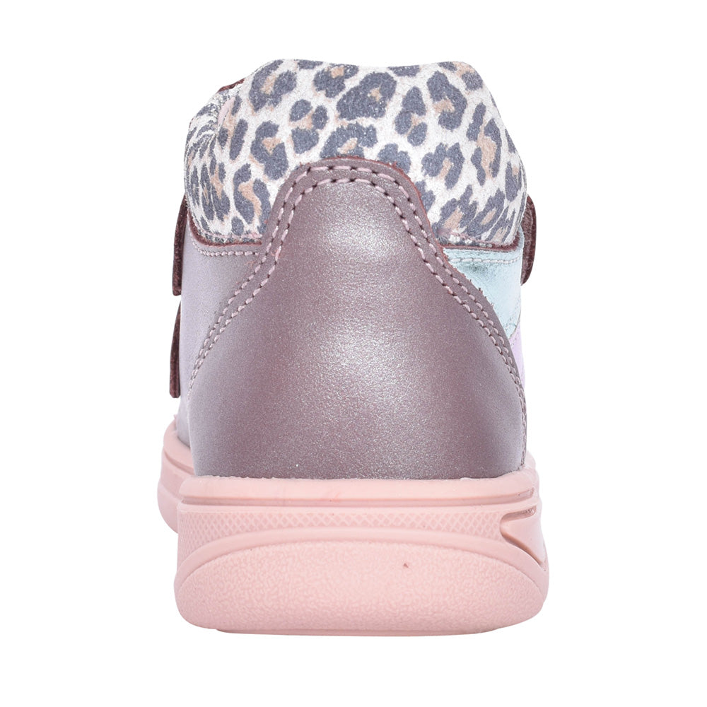 Girls 033875 Double Velcro Boot In Rose