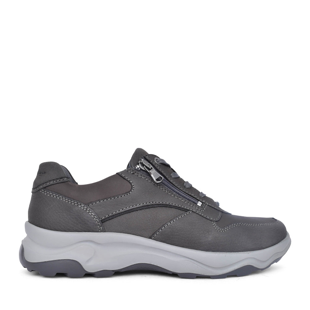 Mens 718006 Dark Grey H-max Laced Trainer In Dark Grey