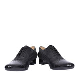 Ladies 1370 G-fit Quarter Brogue Shoe In Black
