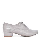 Ladies 1370 G-fit Quarter Brogue Shoe In Grey