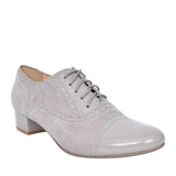 Ladies 1370 G-fit Quarter Brogue Shoe In Grey