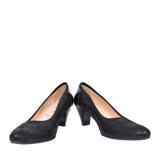Ladies 6299 G-fit Low Heel Court Shoe In Black
