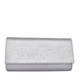 Ladies 310 Envelope Clutch Bag In Pewter