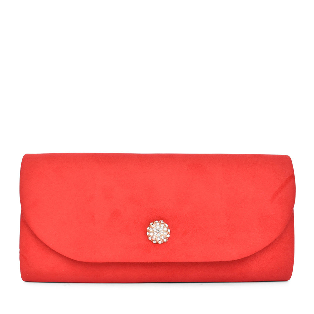 Ladies Riverbank Clutch Bag In Red