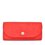 Ladies Riverbank Clutch Bag In Red