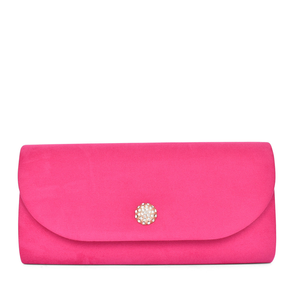 Ladies Riverbank Clutch Bag In Hot Pink
