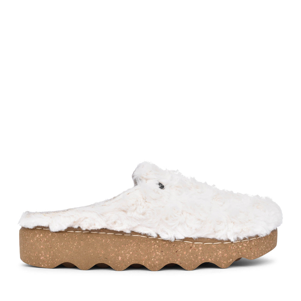 Ladies 6118 Mule Slipper In Cream
