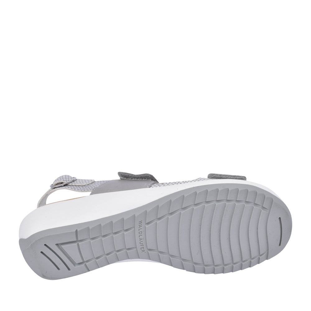 Ladies 225017 Ginger G-fit Velcro Sandal In Silver