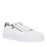 Ladies 5-23600 Laced Trainer In White