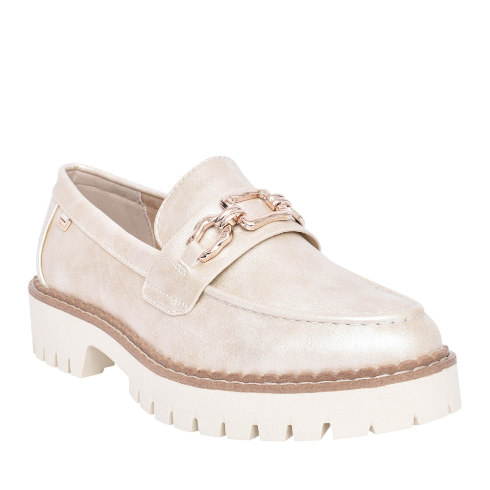 Ladies 5-24702 Loafer In Champagne