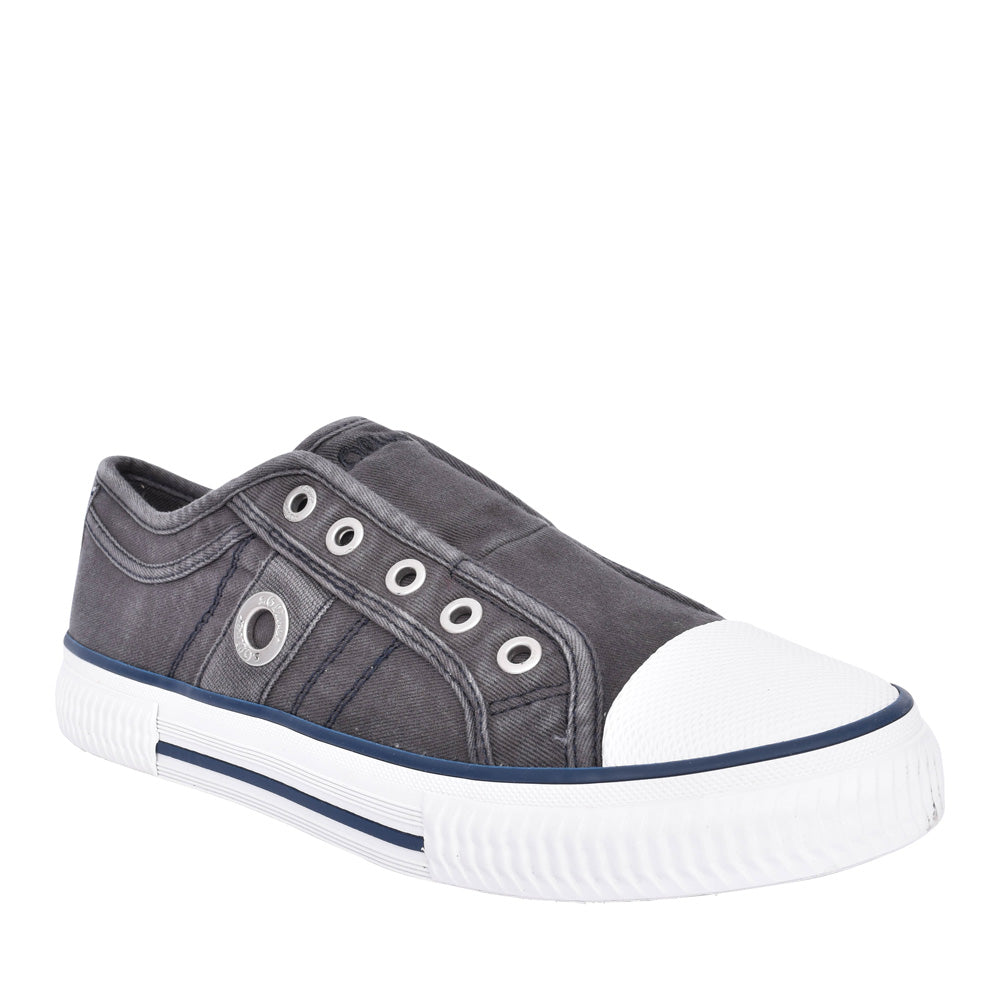 Ladies 5-24708 Slip-on Trainer In Navy