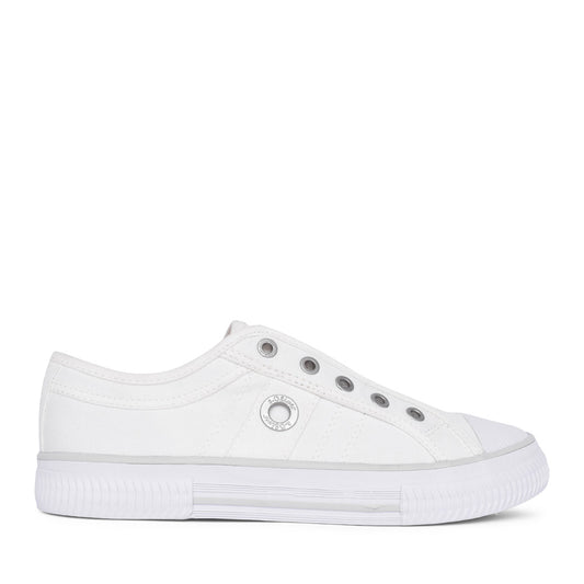 Ladies 5-24708 Slip-on Trainer In White