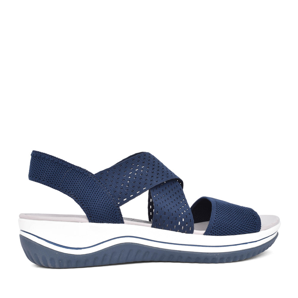 Ladies 8-28768 Sandal In Navy