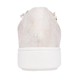 Ladies 8-23660 Laced Trainer In Gold