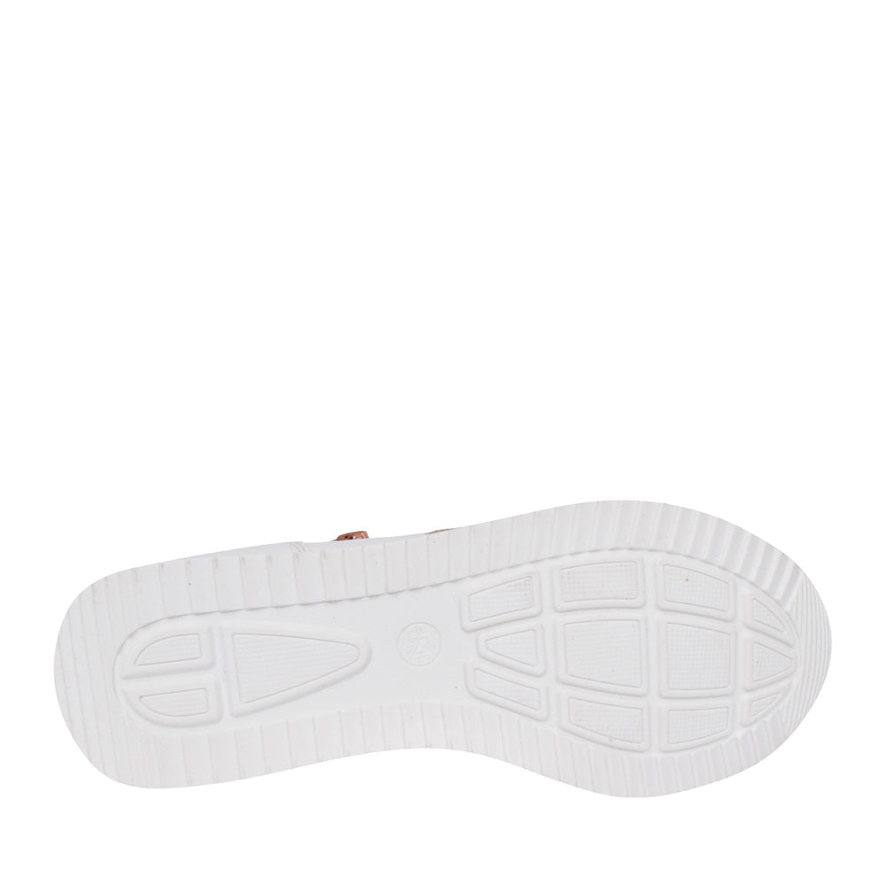 Ladies 8-23763 Laced Trainer In White