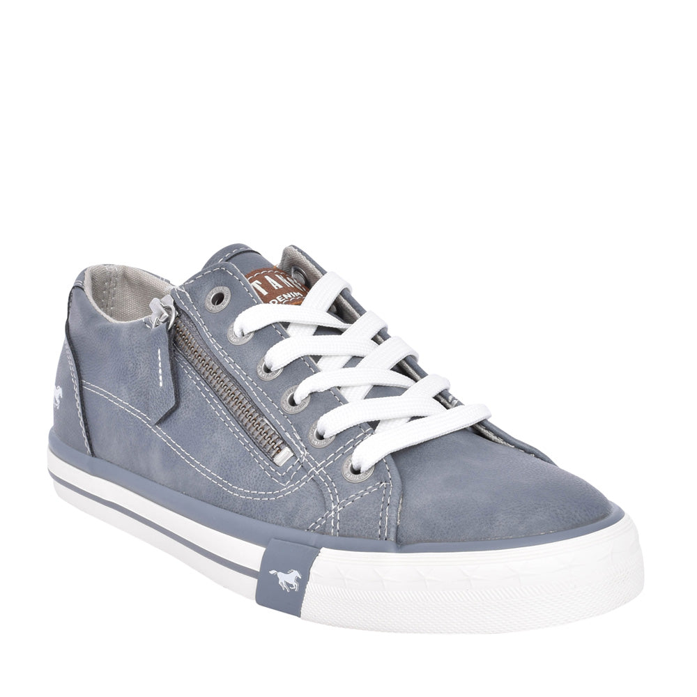 Ladies 1146316 Laced Trainer In Denim