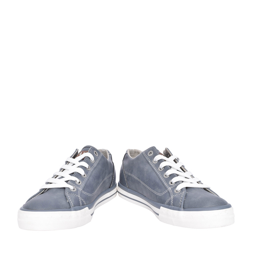 Ladies 1146316 Laced Trainer In Denim