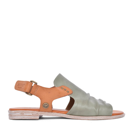 Ladies 1388808 Low Heel Sandal In Green