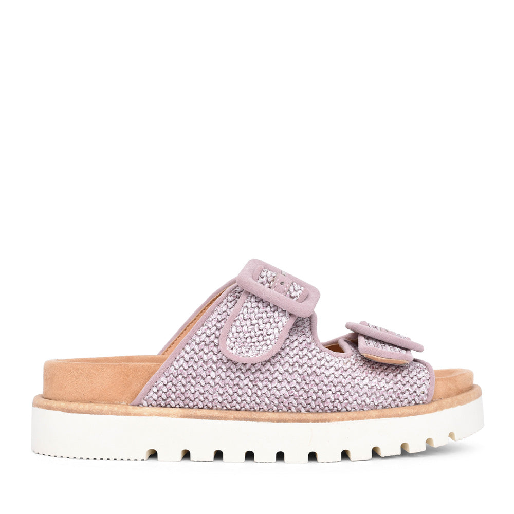 Ladies 1461705 Double Strap Mule In Rose