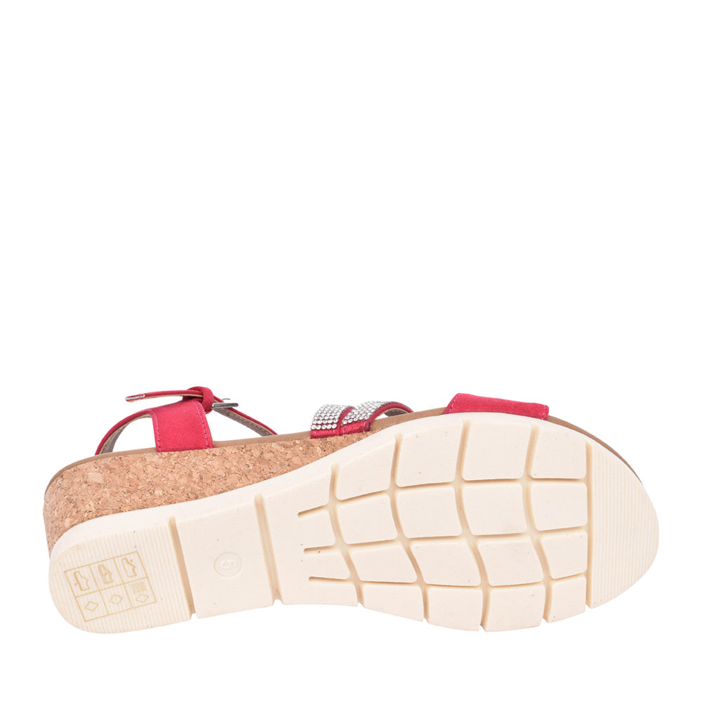 Ladies Goldie Ulp275 Wedge Sandal In Pink