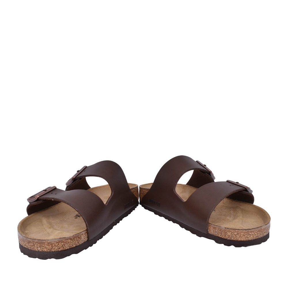 Mens 51701 Arizona Double Strap Mule In Dark Brown