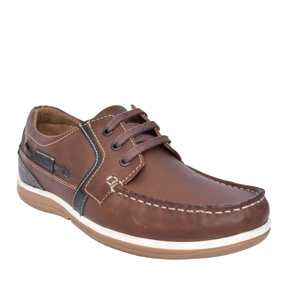 Mens Sheen 4573 Laced Shoe In Brown-multi