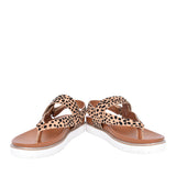 Ladies Bersanee Toe Post Sandal In Animal