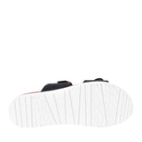 Ladies Woodcola Double Strap Mule In Black