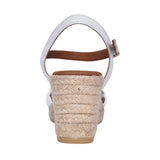 Ladies 2136 Tibet Wedge Sandal In White